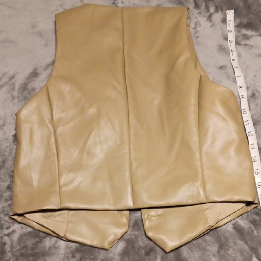 HYFVE Tan Faux Leather Vest - Picture 4 of 5